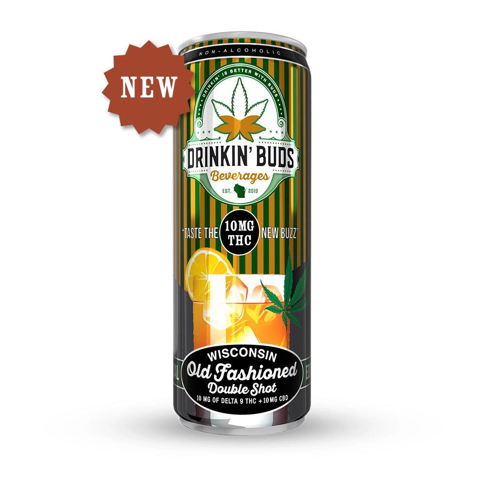 Double Shot Wisconsin Old Fashioned 10MG THC Cocktail 4PK