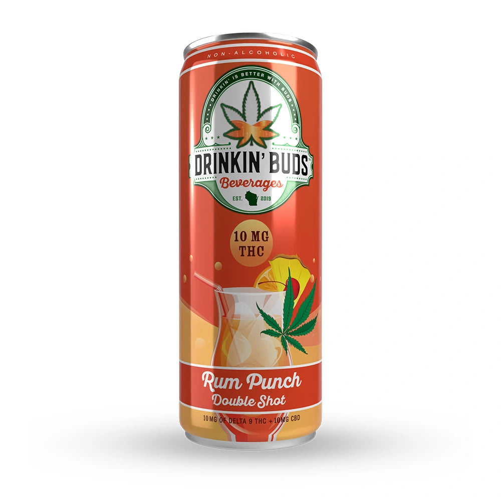 Double Shot Rum Punch 10MG THC Cocktail 4PK