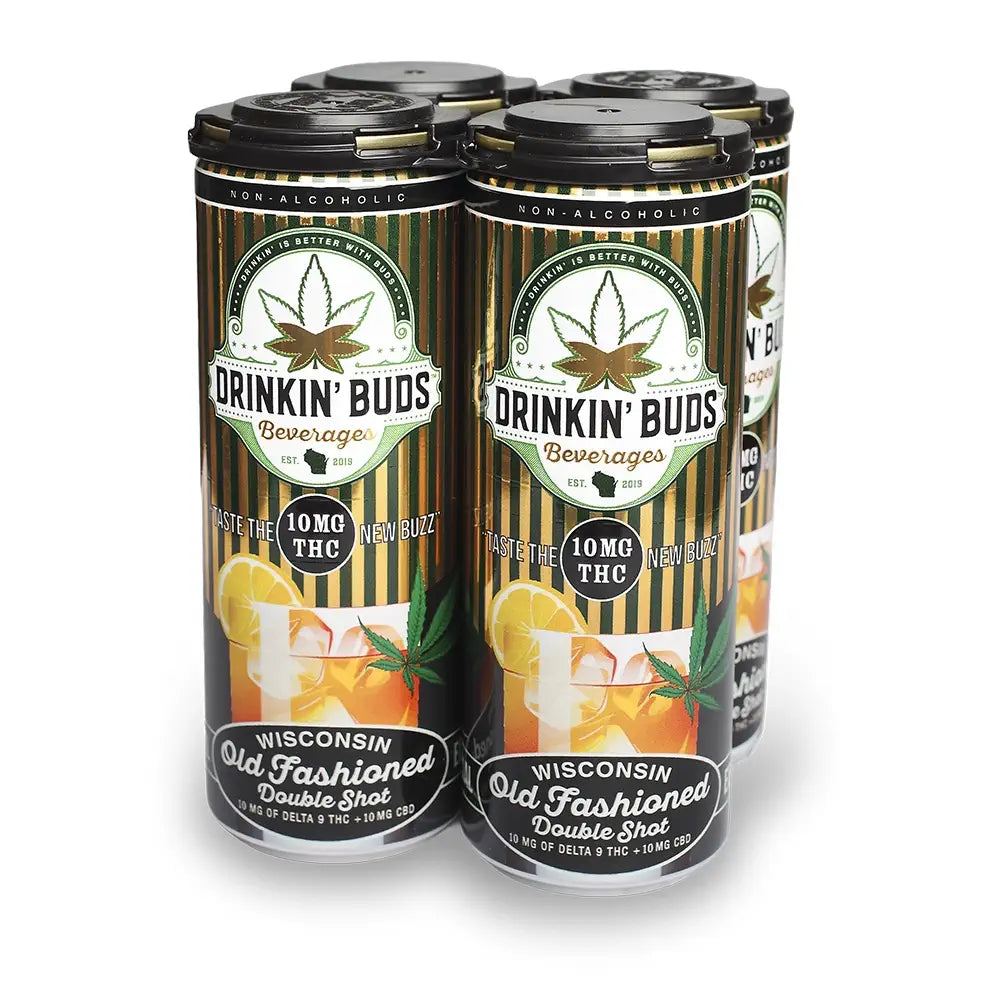 Double Shot Wisconsin Old Fashioned 10MG THC Cocktail 4PK