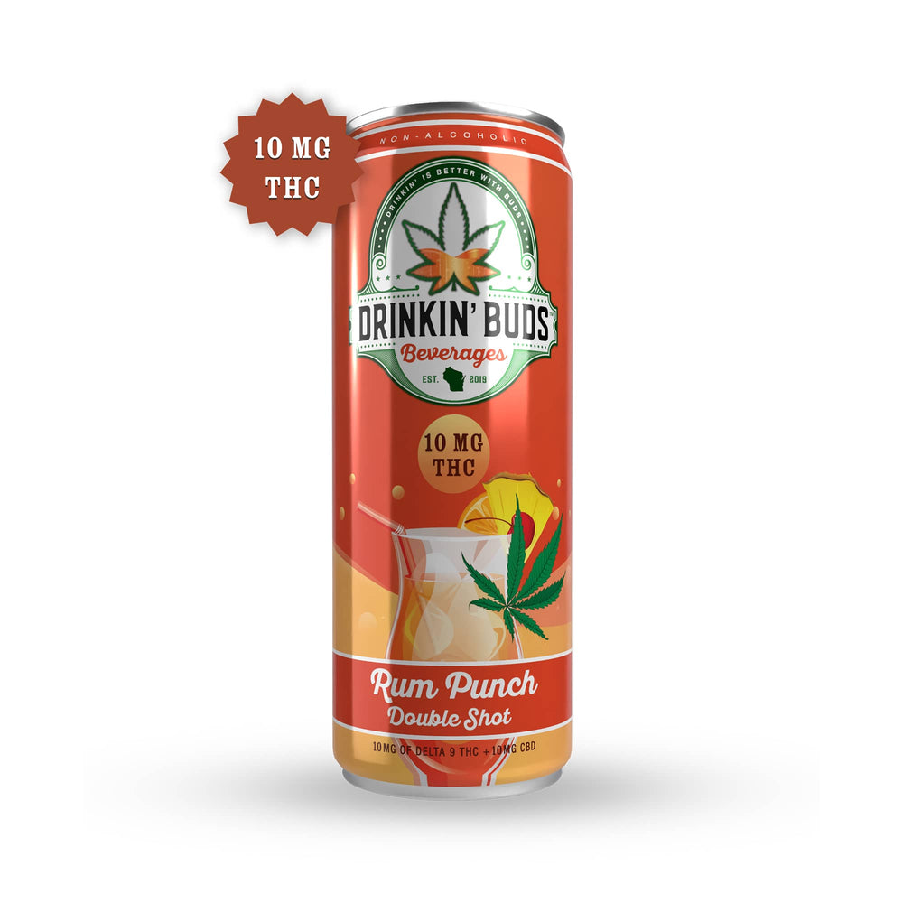 Double Shot Rum Punch 10MG THC Cocktail 4PK