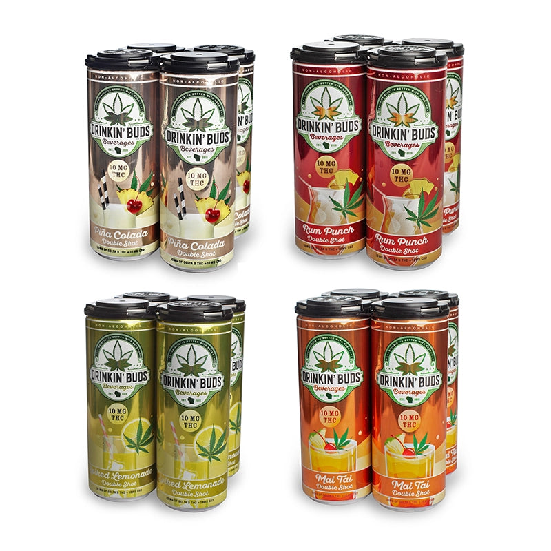 10mg Double Shot Starter Pack THC Cocktails, 4-4 packs