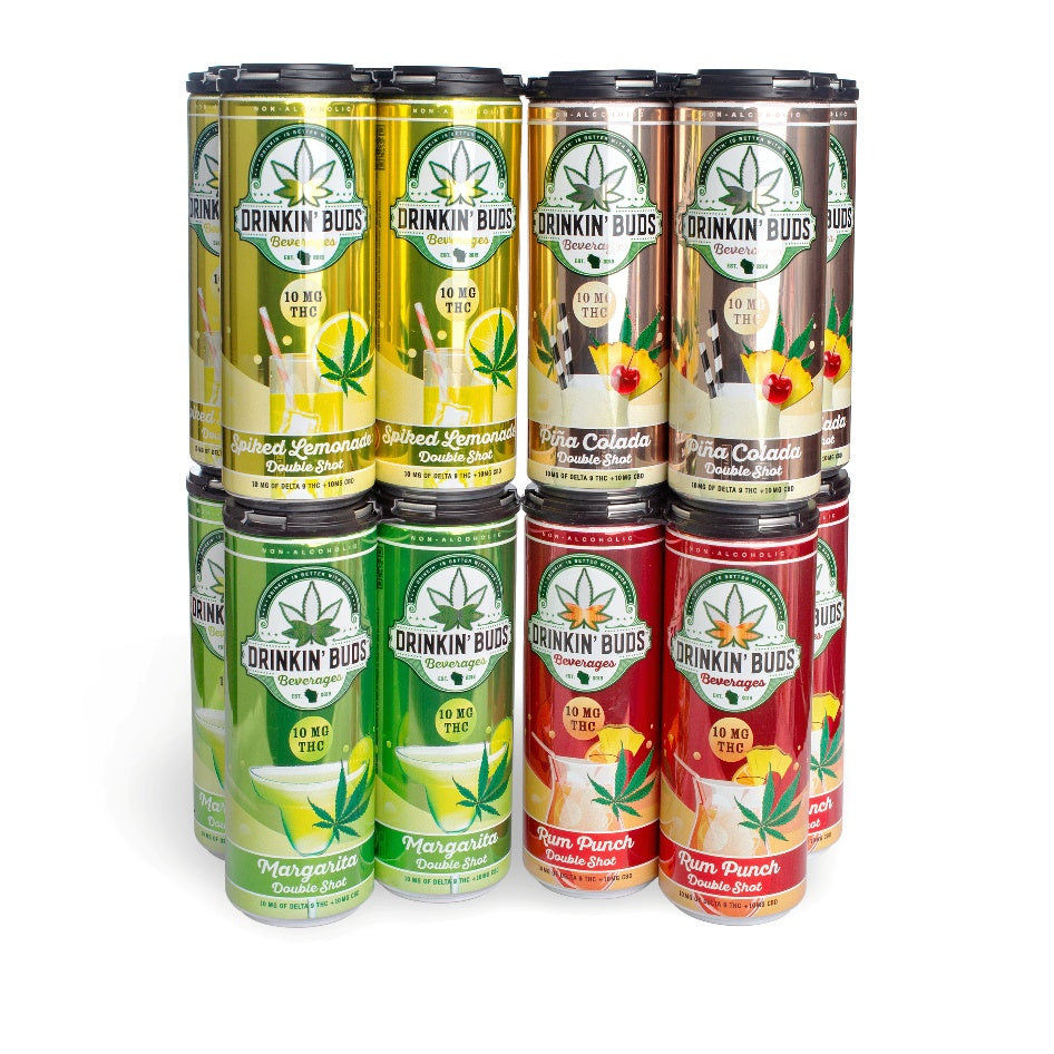 Double Shot Starter Pack 10mg THC Cocktails, 4-4 packs